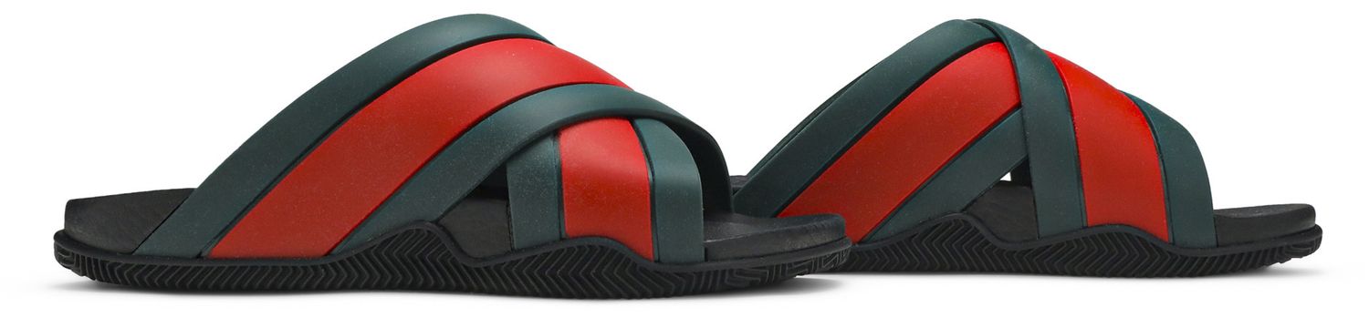 Gucci Rubber Slide 'Green Red'